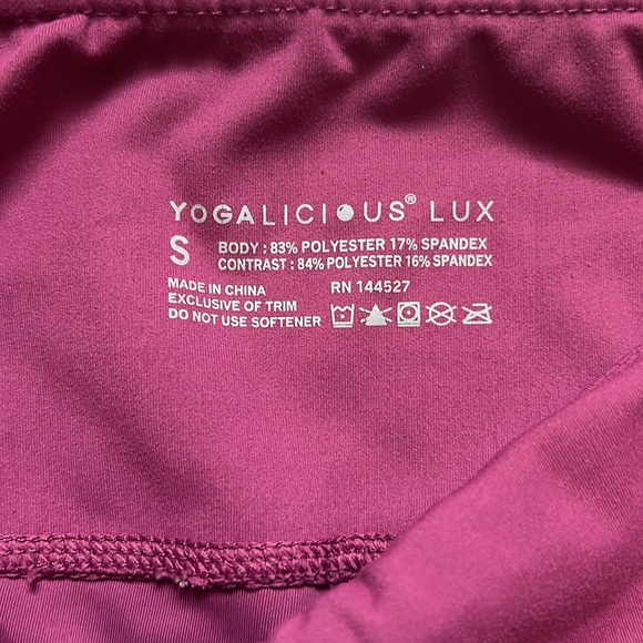 Yogalicious Lux Rose Pink leggings - Picture 11 of 11